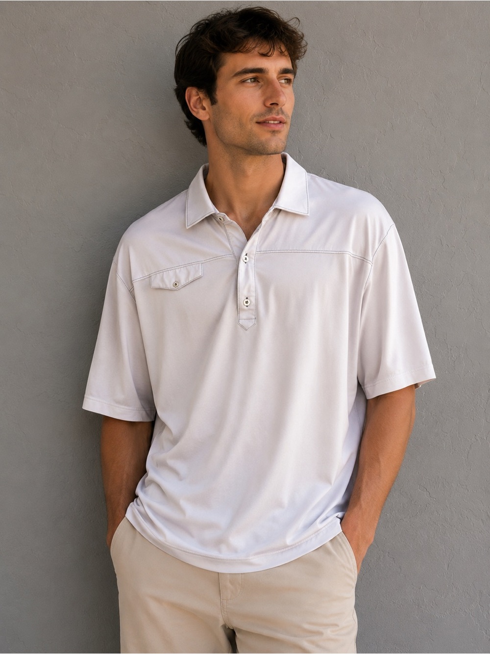 FootJoy FJ White Performance Golf Polo XXL Stretch Athleisure